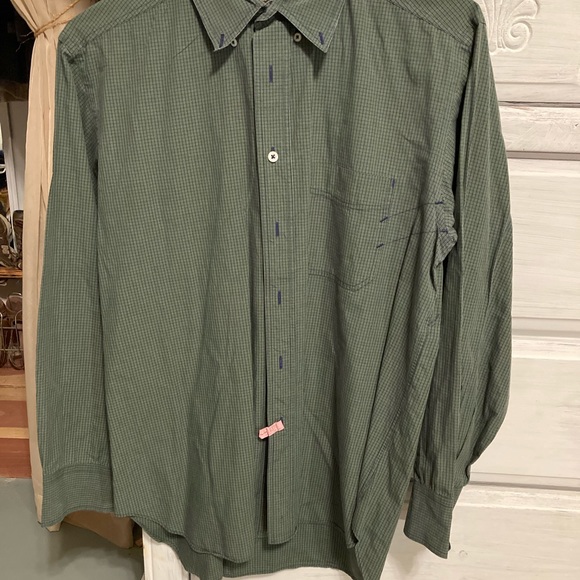 Mens Billy Reid Long Sleeve Button Down Shirt Size L - Picture 2 of 3